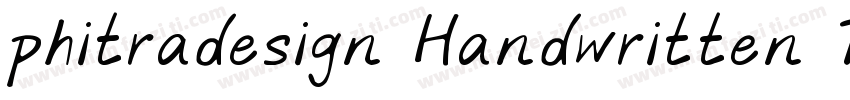 phitradesign Handwritten Thin字体转换